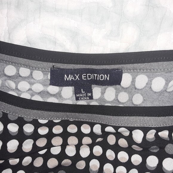 Max Edition Ladies Lg. Dotted Print Multi Colored Dress - Picture 4 of 5